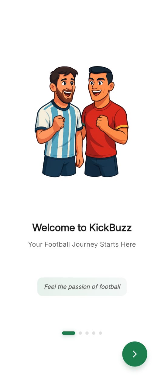 Kickbuzz — Home screen: this week's fixtures