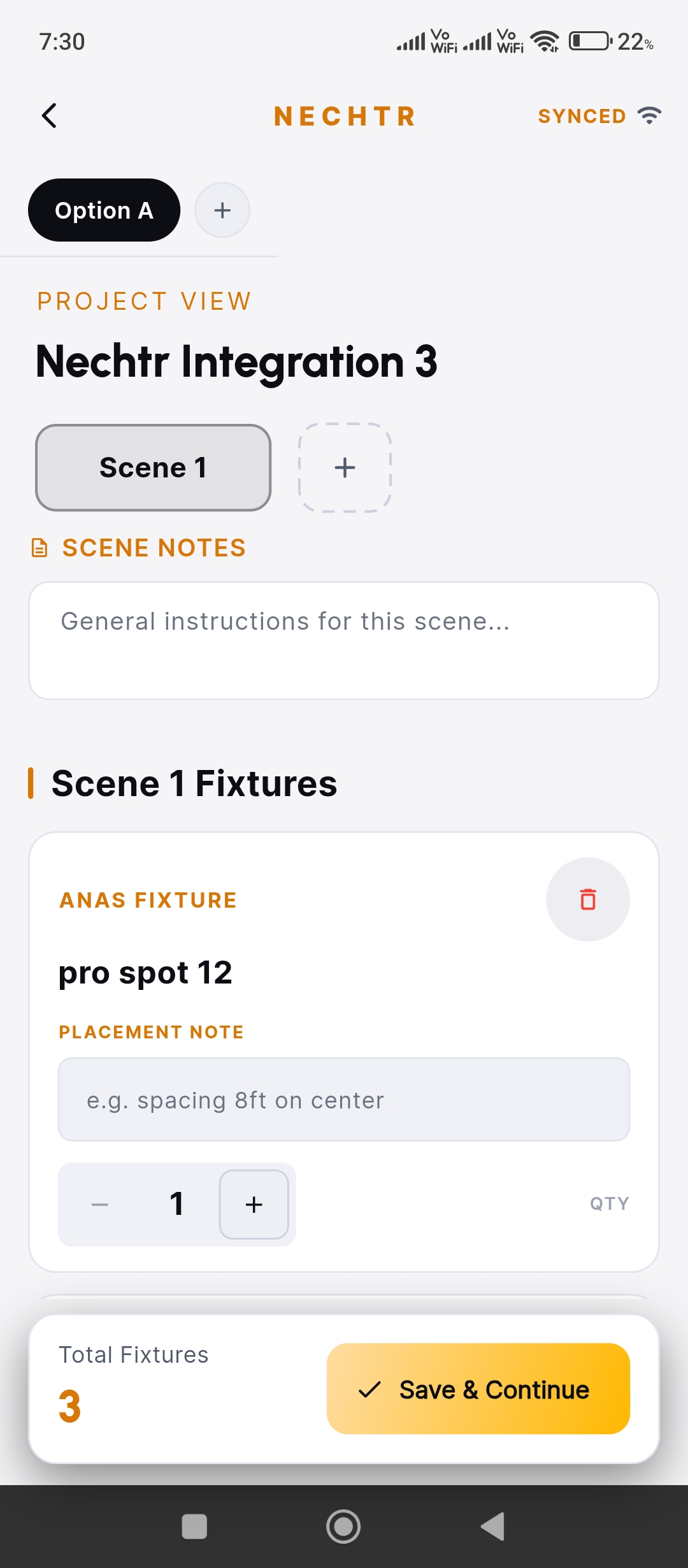 Nechtr — Avatar pitch preview screen