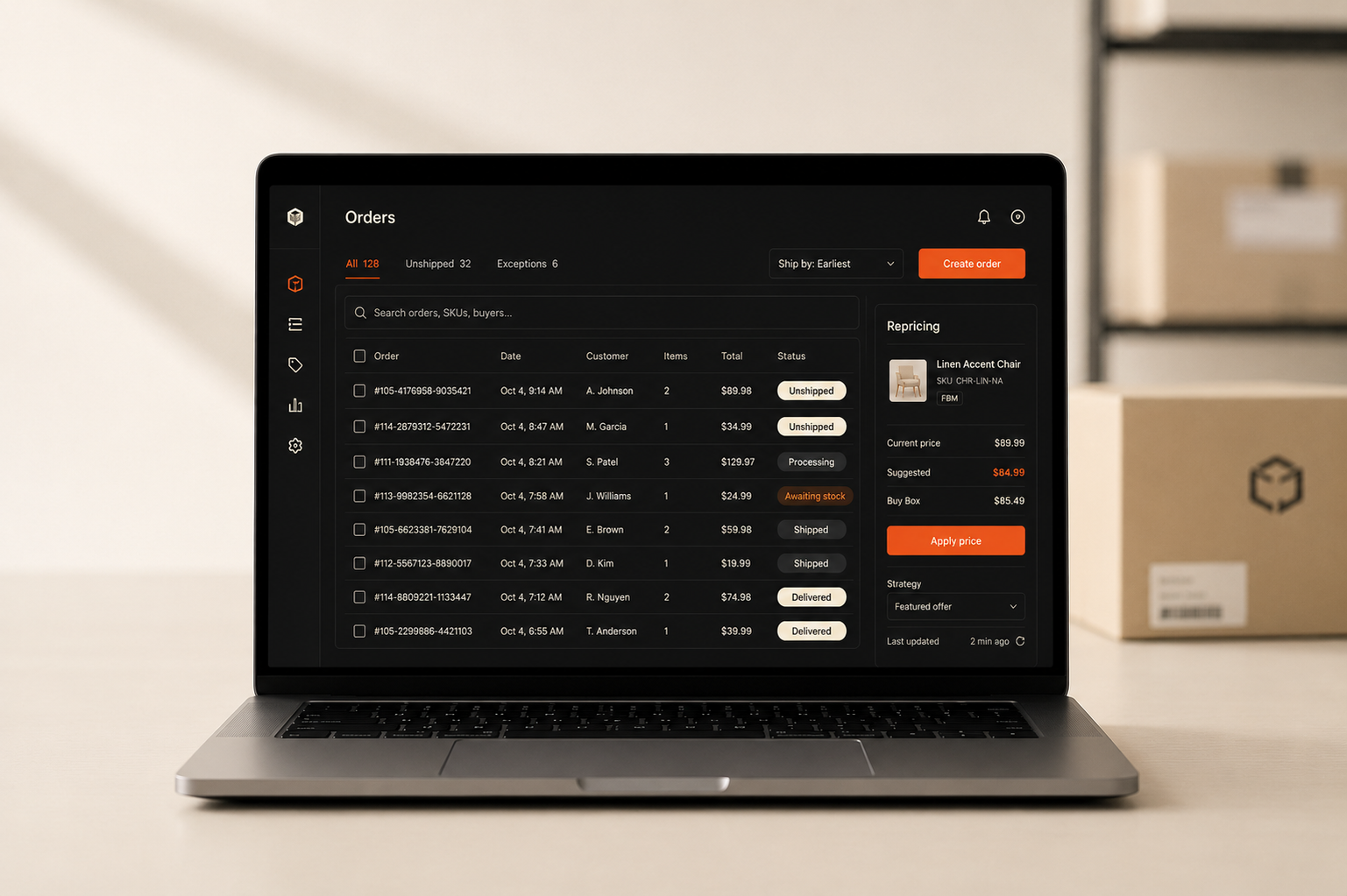 Helm — Amazon SP-API operations console