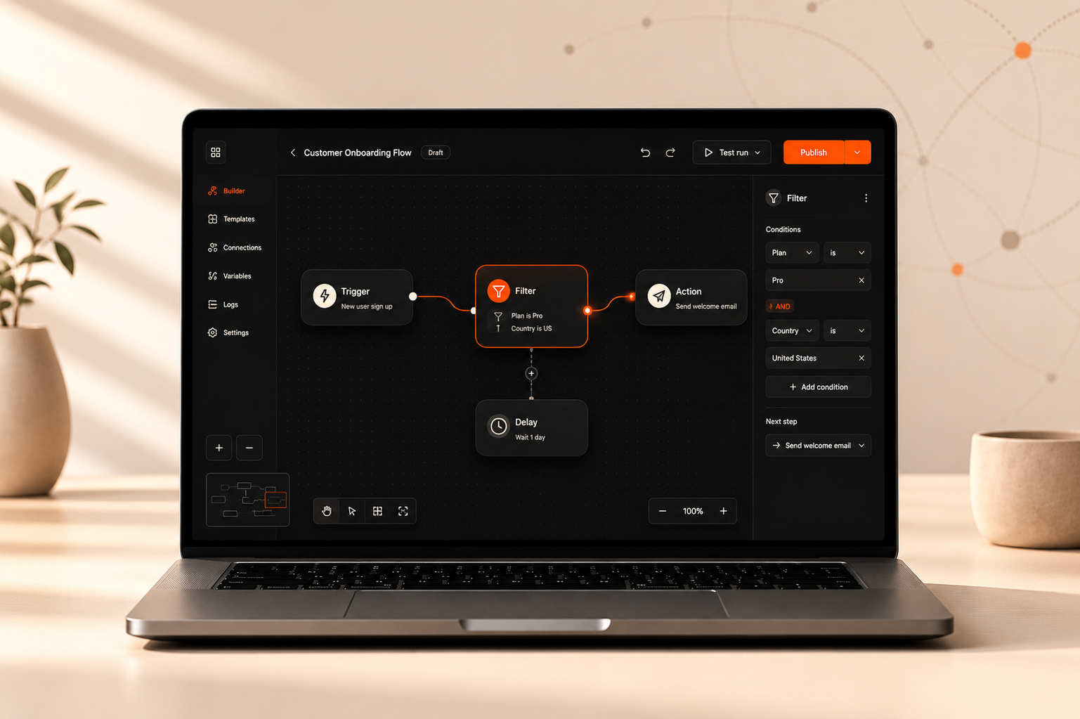 Relay — no-code workflow automation builder